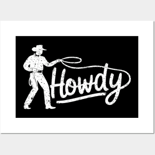 Howdy cowboy Posters and Art